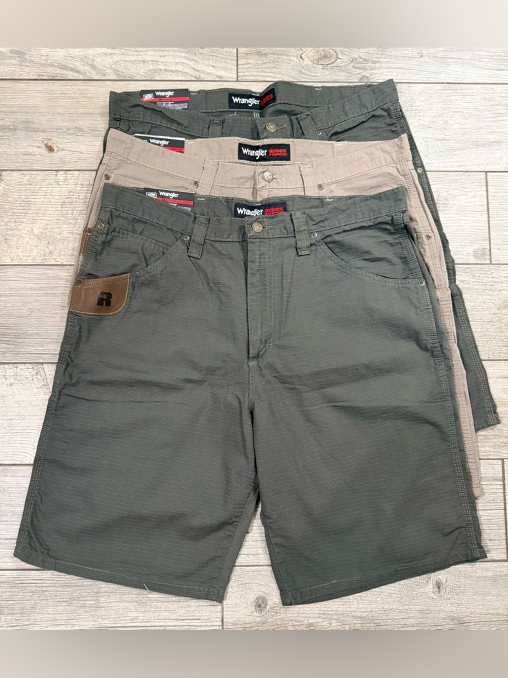 Wrangler Riggs Workwear Ripstop Shorts • 3 Pairs
